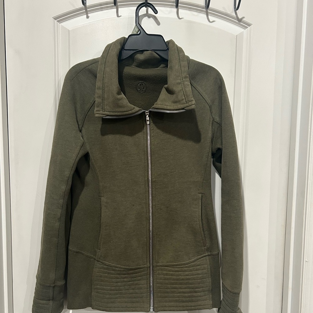Luxe Olive Utility Jacket for Women